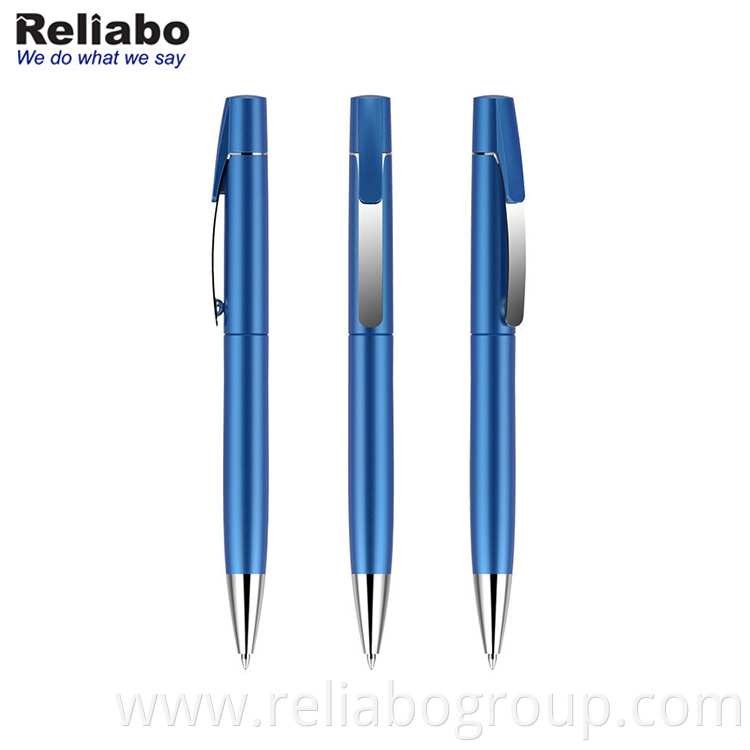 New Metal Clip Pens Business Simple Ballpoint Pen Custom Logo